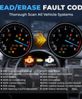 OBD2 Scanner Display for VW and Audi - Full System Scan with Fault Code Read and Erase Feature