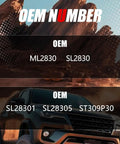 OEM numbers for Rock Solid Gas Struts For Truck Tonneau Cover And Pickup Bed Topper Upgrade shown on vehicle background.