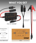 10 Amp 12 Volt MPPT Solar Charge Controller With LCD Display And USB C PD 36W Plus USB A QC 18W with cables and box
