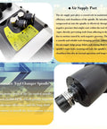 ATC Auto Tool Change Air Cooled Spindle Motor Kit, 9KW/12HP CNC Mill Spindle details with air supply port and tool changer