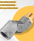 Two Pack Three Quarter Inch Fuel Hose Swivel 360 Degree With NPT Fitting For Fuel Transfer Pumps And Nozzles Connector For Fuel Hose Automotive Refueling Multi Plane zinc alloy swivel connector