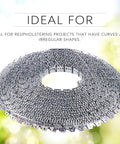 Tough As Nails Flexible Metal Tack Strip For Upholstery And Furniture Repair Heavy Duty Galvanized Steel, 65 ft, ideal for curves.