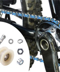Slick Ride Bike Chain Tensioner Pulley Roller For Smooth Gear Shift And Reliable Driving Keep Your Chain Tight Super Quiet Plus Easy To Install Great Spare Part Upgrade For Your Daily Ride Kit, white pulley set on bike chain
