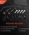 Front Sway Bar Kit 33mm 927-100 Heavy Duty Suspension Stabilizer Bar With Link Kit Fits Chevy Buick Pontiac Impala Limited Grand Prix Monte Carlo Venture Montana Century with bushings, brackets, and bolts