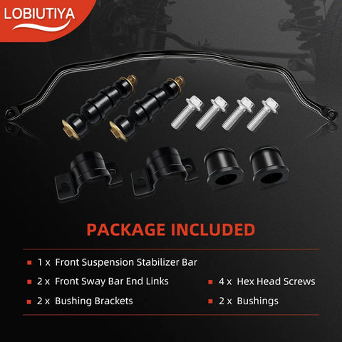 Front Sway Bar Kit 33mm 927-100 Heavy Duty Suspension Stabilizer Bar With Link Kit Fits Chevy Buick Pontiac Impala Limited Grand Prix Monte Carlo Venture Montana Century with bushings, brackets, and bolts