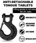 Beefed Up Forged Alloy Steel Clevis Slip Hook With Safety Latch For Heavy Duty Winch And Tow Chains One Quarter Inch 11900 lb