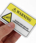 Durable PVC Mechanical Equipment Warning Stickers Set High Voltage Safety Decals Reflective Anti Static Labels for machinery.