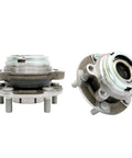 Front Wheel Hub Bearing Assembly Kit Set Of 2 Ready To Roll Compatible With 2009 2019 Nissan Maxima 2013 2019 Pathfinder 2009 2018 Murano Replaces 513296 HA590252 BR930745, showing front and side view of the assemblies.