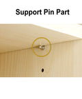 Support pin part from 90 Piece Do It Yourself Friendly Pro Grade Furniture Cam Lock Screws And Barrel Nuts Hardware Kit with dowel pins.