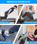 Nordic Hamstring Strap For Bench Training Go To Easy Nordic Curl Strap workout with hamstring curls and core exercises.