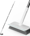 Heavy Duty Floor Scrubber With Long Ergonomic Handle And Stainless Steel Wire Bristles For Outdoor Cleaning On Concrete Patios Decks Garages And Gardens Waterproof Rust Resistant Built To Last
