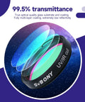 1.25 Inch UV IR Cut Telescope Filter Keeps Planetary Shots Crisp By Blocking Ultraviolet And Infrared Light With Multi Coated Optics