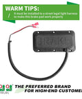 Built Like A Tank Premium Quality Universal Golf Cart Brake Light Switch Pad Mount for Yamaha Ezgo Club Car showing wired brake pad.