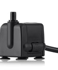 Submersible Fountain Pump 120 GPH for ponds, fountains, and birdbaths, showing oil-free ceramic impeller and compact size.