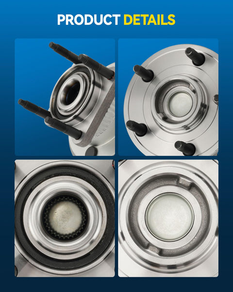 Close-up of Rear Wheel Hub Bearing Assembly For Jeep Grand Cherokee 2005 To 2010 And Commander 2006 To 2010 5 Lugs 1 Piece With ABS Sensor OE 512302 Compatible Replacement