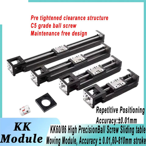 Top Tier Linear Actuator Delivers Dead Set Precise Point Oh One Millimeter Accuracy Heavy Duty Forty Kilogram Load Capacity Compatible With Nema Motors For Cnc Builds And Robotics Built To Rock Your Daily Workflow, showing C5 grade ball screw modules.