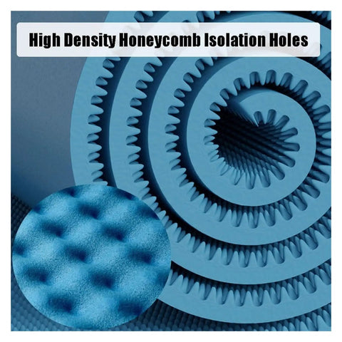 Heavy Duty Self Adhesive Soundproof Foam Rolls Seven Centimeters Thick Acoustic Wall Panels For Home Studio And Office showcasing high density honeycomb isolation holes.