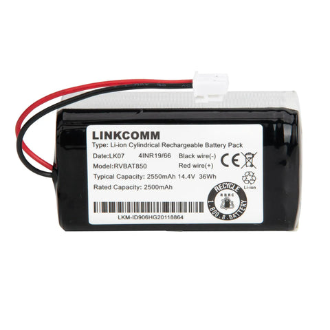 Heavy Duty Replacement Battery For Shark Ion Iq Ai Ez Robot Vacuum Rv1000 Rv850 Rv871, cylindrical, 14.4V Li-ion, 2500mAh capacity.