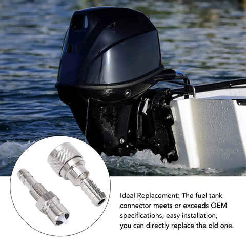 Five Sixteenth Inch Fuel Connector For Outboard Motors Interchangeable Fuel Line Connector 3B2-70250-1 And 3B2-70260-1 For Two And Four Stroke Engines Wide Compatibility Across A Broad Range Of Horsepower Durable