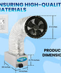 Top Tier Whole House Fan With Ultra Quiet Motor And R13 Damper dimensions graphic showing 21" fan, 28" base length.