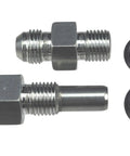 Transmission Adapter Fitting For Front And Rear Ports 6AN To 1 Quarter Inch NPSM, showing two fittings and O-rings