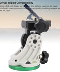 Side view of Aluminum Equatorial Wedge Base For Telescope Mount And Tripod Latitude Adjustable Go-To EQ Base For Star Field Tracking Portable Telescope Accessory Durable Aluminum Alloy Black showing knob and gear mechanism.