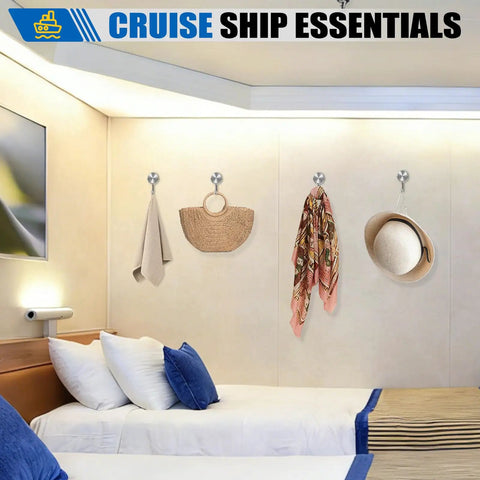 Heavy Duty Swivel Magnetic Hooks With A Killer 60 LB Hold Perfect For Cruise Cabins And RV Travel Gear hanging towels and accessories.