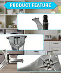 Six Pack Direct Replacement Washer Flange Shaft Kit With Hex Bolts For Front Load Washers Easy Install Replaces DC97-17004E And DC60-40137A Helps Restore Tub Support And Reduces Noise For Quiet Reliable Laundry Days. product feature image of washer spider arm and shaft
