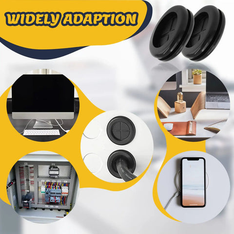 Six Pack Of Three Quarter Inch Rubber Grommets For Drill Holes And Firewall Wire Protection Double Sided Round Hole Plugs Kit