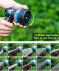 Heavy Duty Garden Hose Nozzle With Beefy Metal Build 10 Spray Patterns Thumb Control And On Off Valve High Pressure Water Sprayer