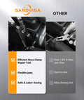 Comparison of heavy duty hose clamp pliers with locking gear and black non slip handle versus other models
