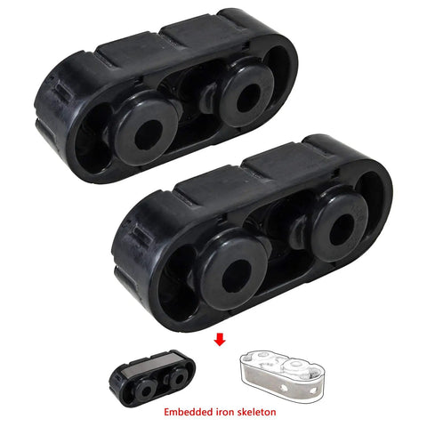 Heavy Duty Exhaust Muffler Hangers Set For Silverado Sierra 1999-2018 And Yukon Tahoe 2000-2018 with embedded iron skeleton