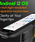 Rugged Android Barcode Scanner With UHF RFID Reader And Zebra SE4710 Engine Impinj E710 Tag Reading Android 12 close-up