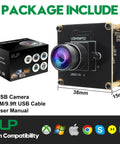 Dope 48MP USB Camera Module With Wide Angle Lens For PC And 3D Printer Monitoring, Laser Engraver And Security Camera