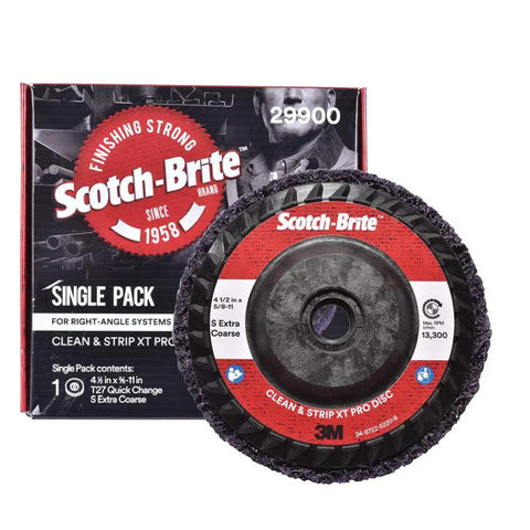XT Pro Disc SiC Extra Coarse T27 Abrasive Disc For Metalwork Four And One Half Inch By Five Eighth Inch Eleven Thread Removes Rust Paint And Coatings Fast Resists Loading Leaves A Fine Finish Purple