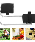 Portable Gardening Kneeler And Seat With Wearable Foam Pad And Non Slip Base Heavy Duty Workhorse Garden Bench for kneeling or sitting
