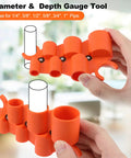 Depth And Diameter Gauge Tool For Pipe Fittings Push To Connect Deburring And Removal Tool For PVC PPR Brass CPVC PERT Aluminum