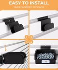 Steps to install Straight Shot Setup 12 Pack Plastic Slatwall Bins With Heavy Duty Metal Hooks for retail use.