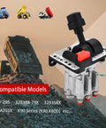 Dump Truck PTO Control Valve Set Dual Air Shift Valve Kit With Kickout Pneumatic PTO Switch with dump truck in background