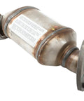 GM Genuine Parts Driver Side Three Way Catalytic Converter With Exhaust Pipe 19418929 laid flat with mounting flanges visible.