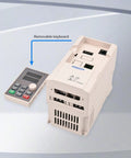 Powerful 2.2kW VFD Inverter for CNC Spindle Motor 380V Input with removable keyboard shown