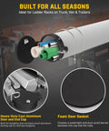 6-Inch PVC Conduit Carrier Kit with aluminum end caps and locking latch, displaying cross-section with foam door gasket and mounting hardware.