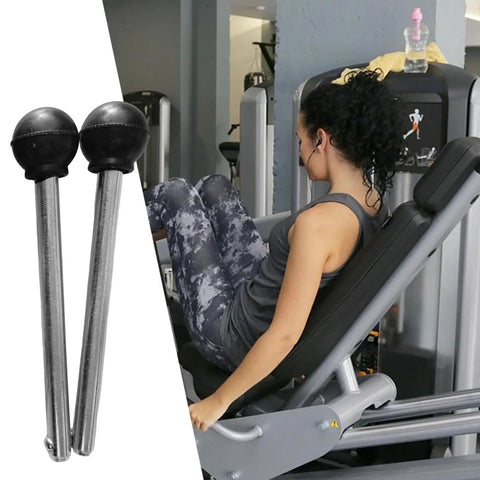 Two Pack Stainless Steel Weight Stack Pins For Gym Machines Easy Load Weight Lifting Pins Eleven Point Five Centimeters Long By One Centimeter Wide Heavy Duty Quick Release Selector Pins For Home Gym Equipment in use