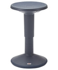 SitWell Wobble Stool With Adjustable Height For Active Seating In Classrooms And Libraries, Promotes Core Strength And Posture In Gray