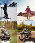 Camo Balaclava Face Mask With Mesh Breathable Holes For Men And Women used for skiing, desert hiking, jaunt, and motorcycle riding.