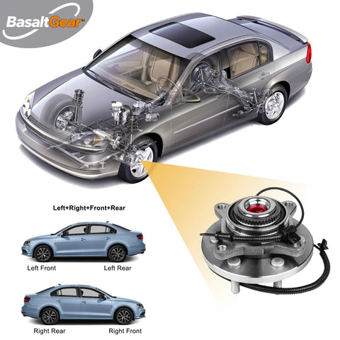 Front Wheel Hub Bearing Assembly Pair For 2015 2016 2017 F150 4WD 6 Lug Direct Replacement OE Spec Quality automotive part