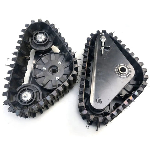23.6 Inch Rear Axle Track Kit For Snowmobile ATV And Sand Beach Runs Gasoline Motor Replacement Easy Install All Terrain Traction Upgrade For Winter Snow And Mud US Stock