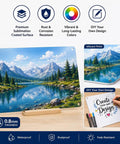 Grab This Pro Level Aluminum Sign 10 By 7 Inches Rust Free Outdoor Display Board waterproof reflective surface with vibrant landscape print.