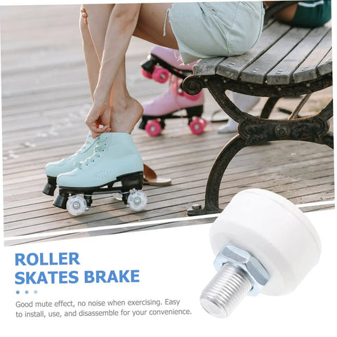 Rubber Brake Block Stopper Kit For Roller Skates And Quad Skates Adjustable Toe Stops on mint green skates