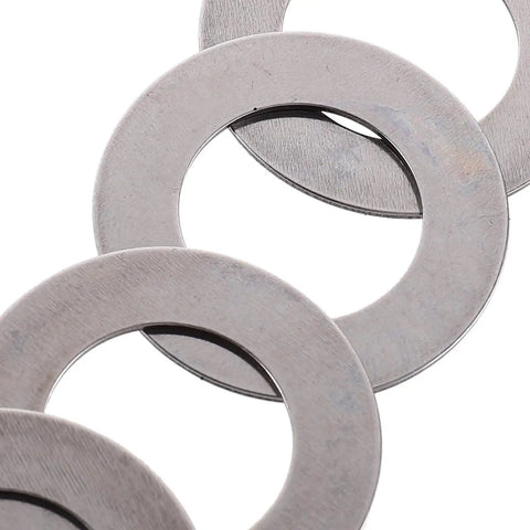 Heavy Duty 4 Set Thrust Roller Bearings Kit W Needle Type Washers For Lawn Tractors Featuring 20mm Bore 35mm OD 2mm Ultra Thin Width Design Fits Tight Spaces To Deliver Smooth Steering Handle Heavy Loads Outdoor Power Equipment Built To Last, steel washers